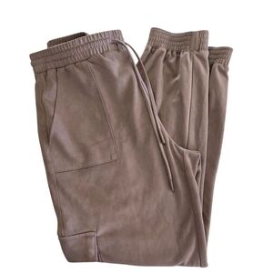 Truth By Republic Suede Stylish Women's Tan Joggers Size M